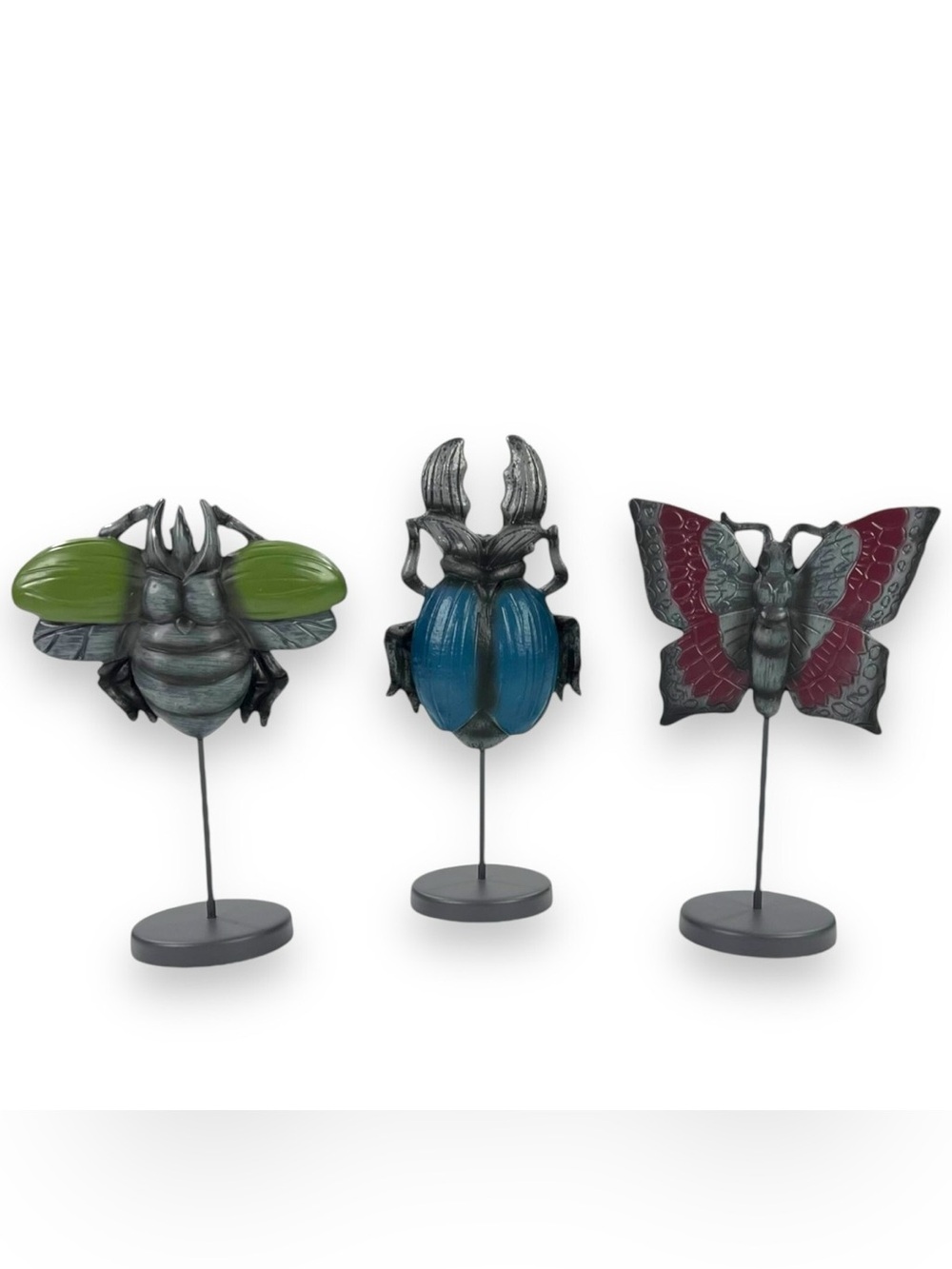 💎RARE💎🆕Bullseye Metal Bug Figures, All 3 Included